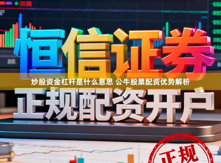 炒股资金杠杆是什么意思 公牛股票配资优势解析