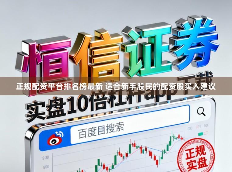 正规配资平台排名榜最新 适合新手股民的配资股买入建议